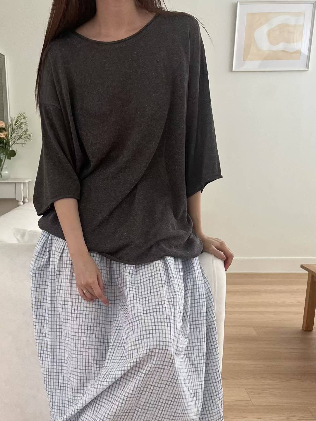淨色中袖Tee
