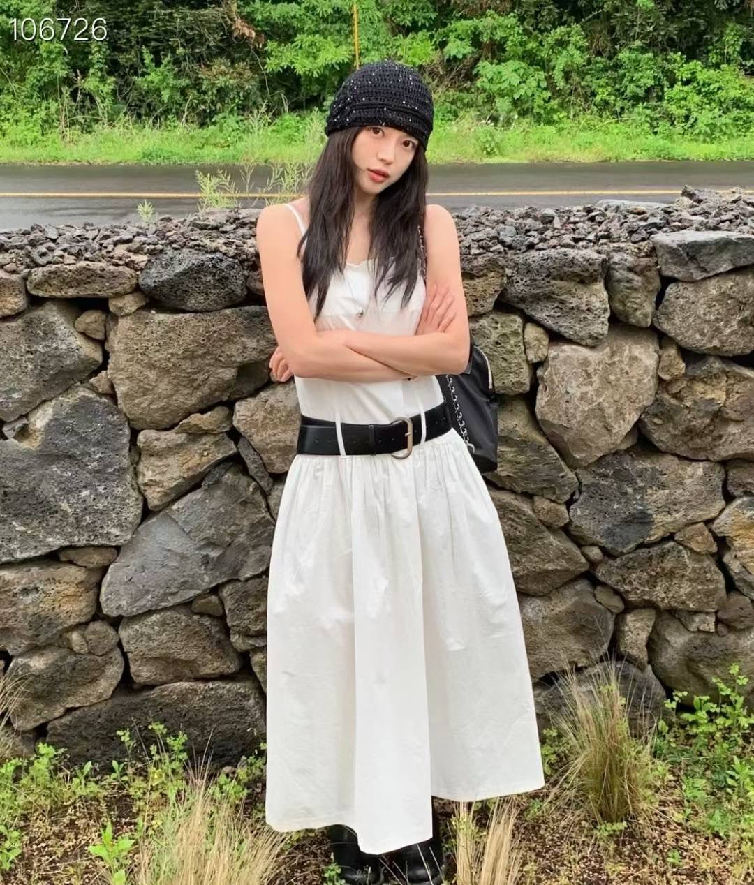 玫瑰花針織帽