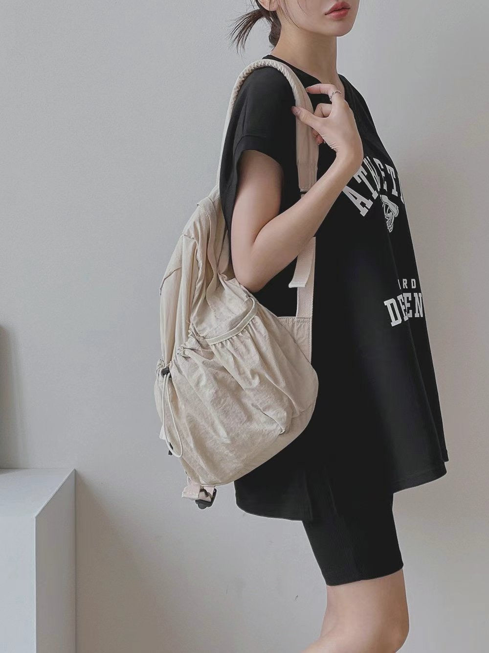 “ATHLETIC” V領背心單車褲set