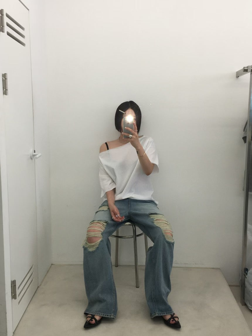 跌膊純棉Tee