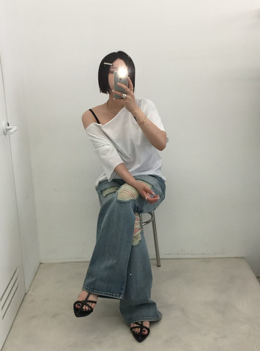 跌膊純棉Tee