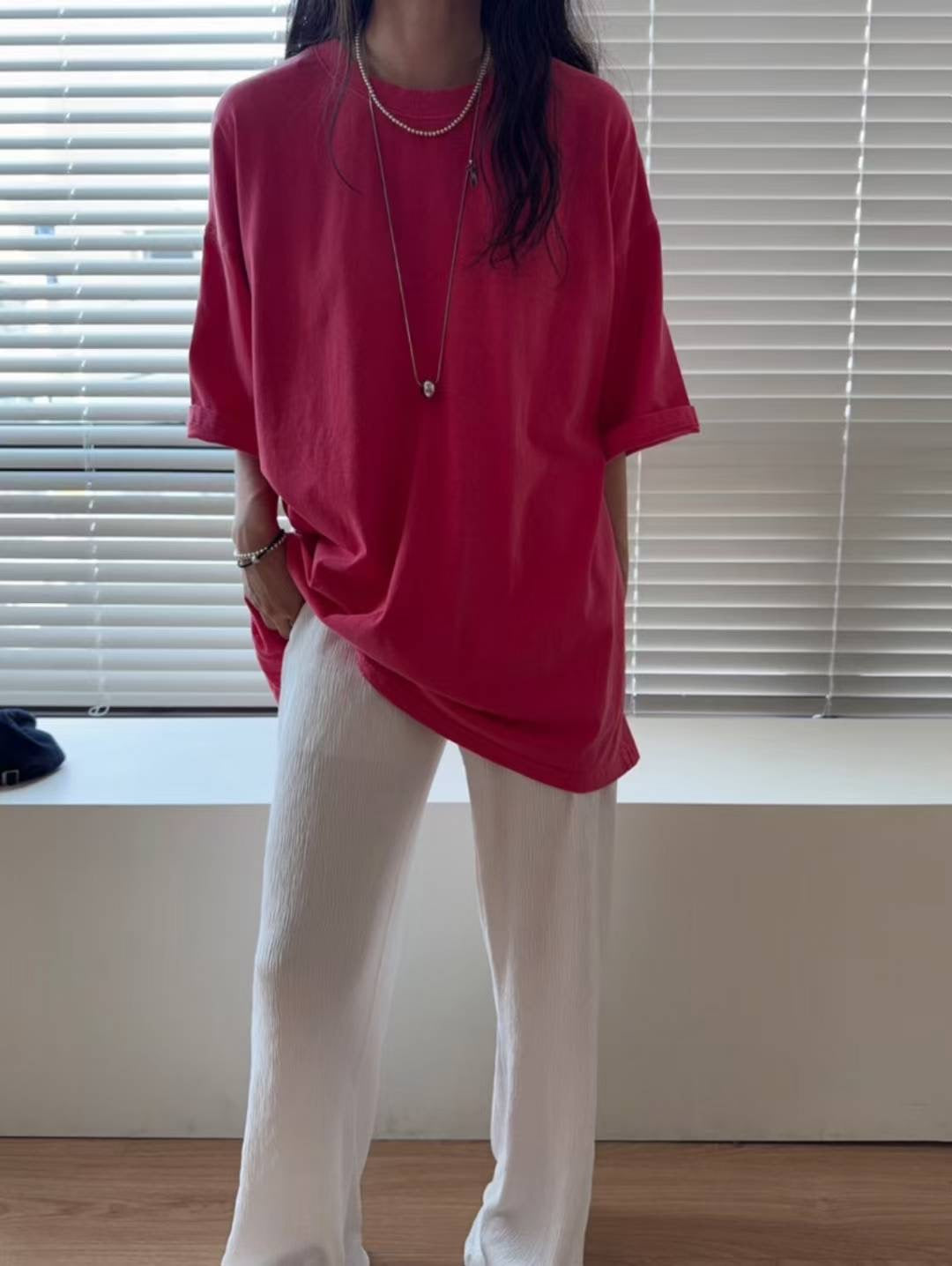 中袖長Tee