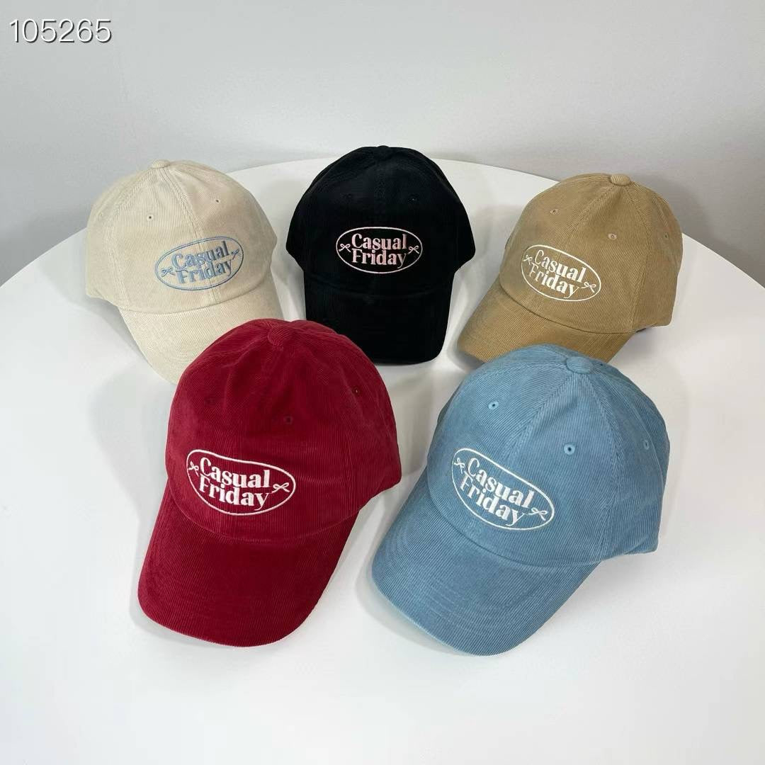 "casual Friday"燈芯絨cap