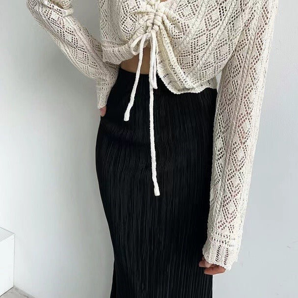 pit pattern long skirt