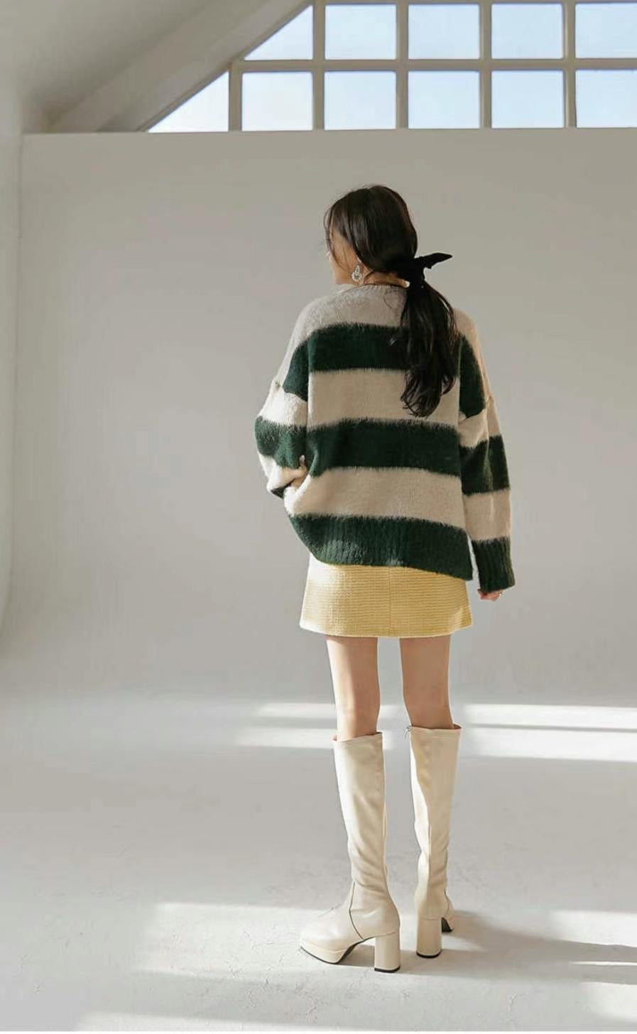 Hengjian rabbit fur long sweatshirt