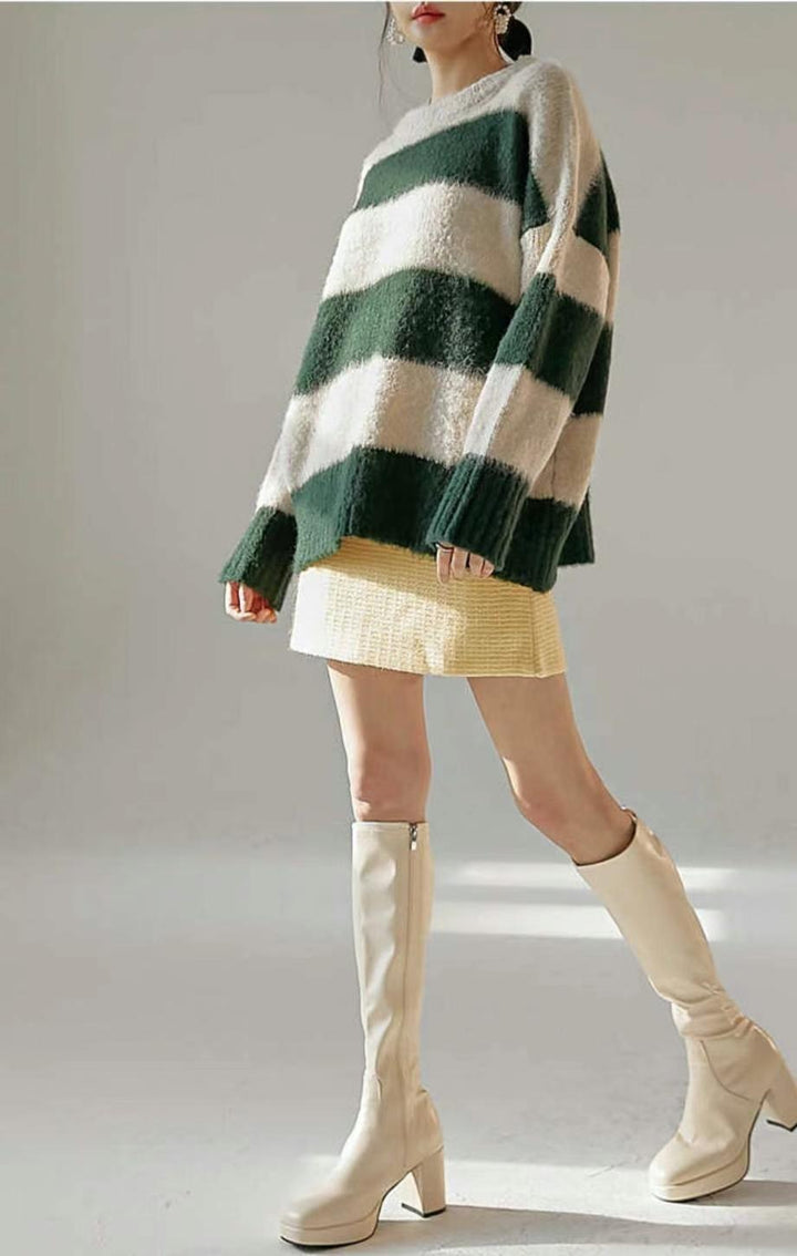 Hengjian rabbit fur long sweatshirt