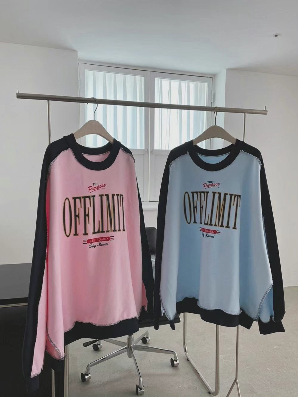 雙面“OFFLIMIT”束袖長Tee