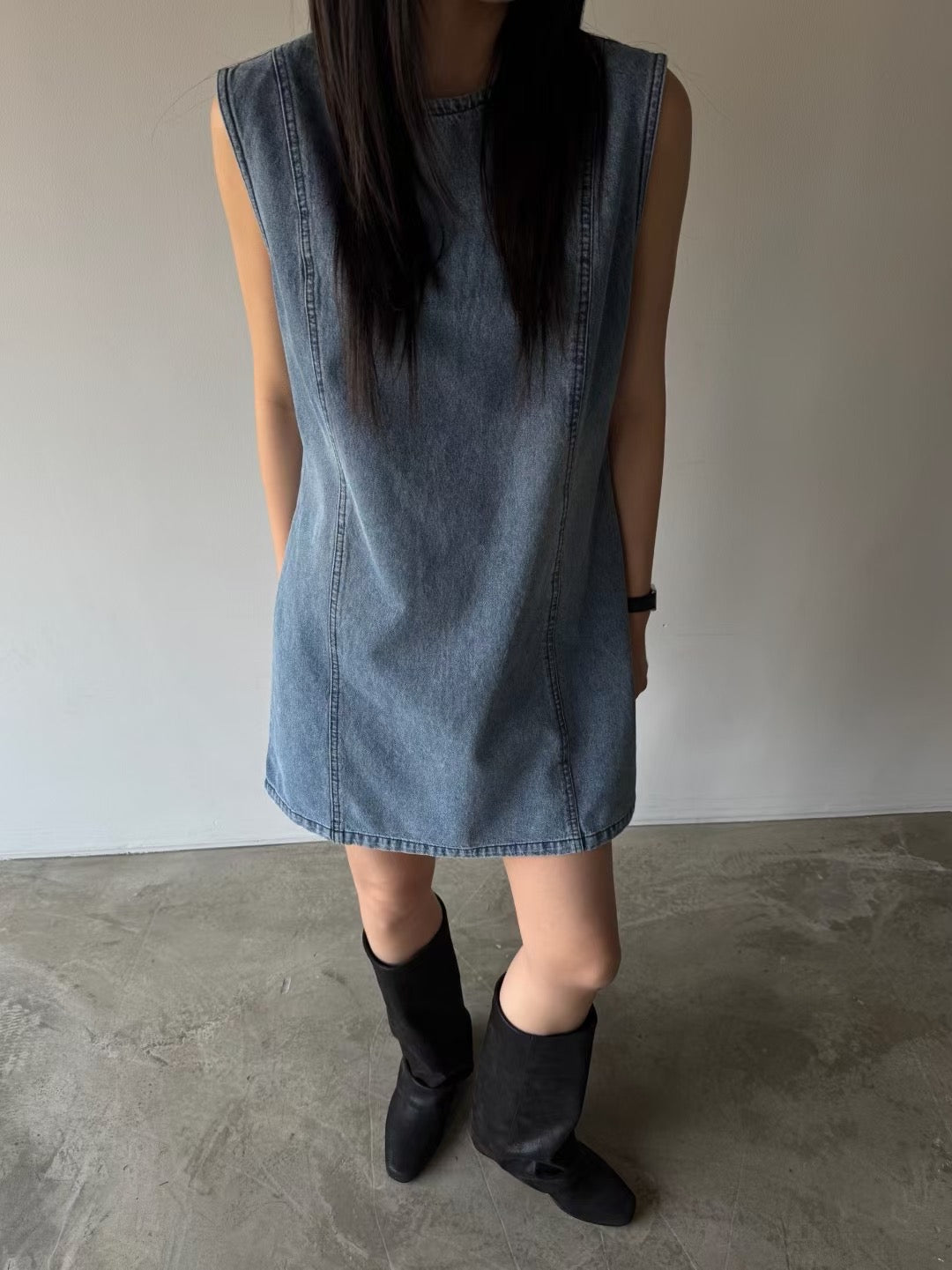 牛仔背心裙