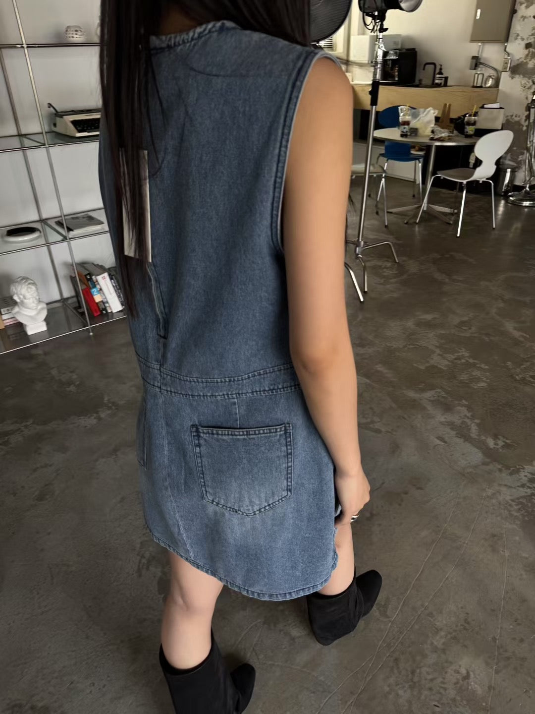 牛仔背心裙