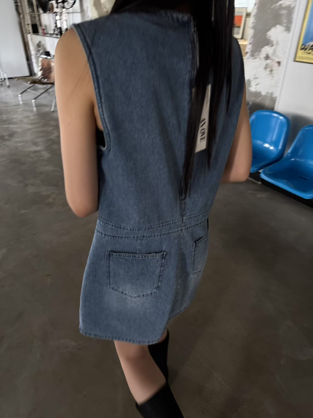 牛仔背心裙