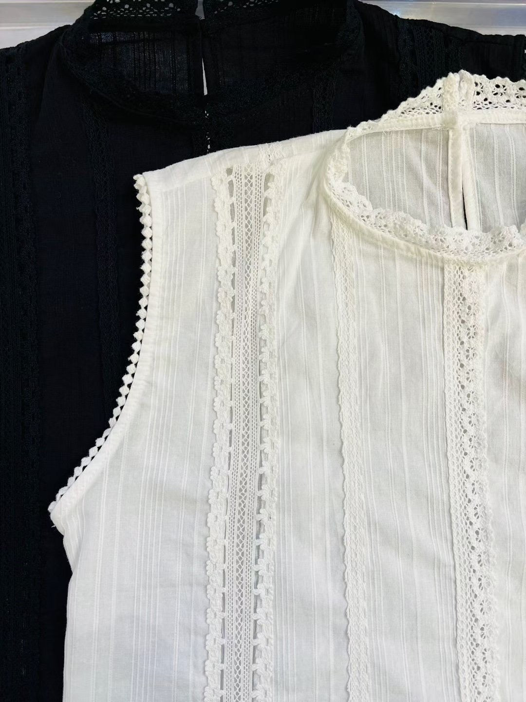 cotton lace通花背心