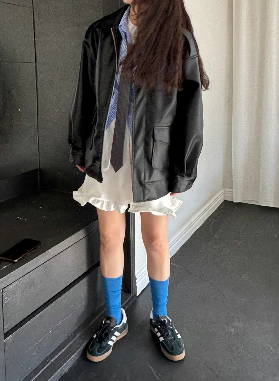 兩袋PU皮褸