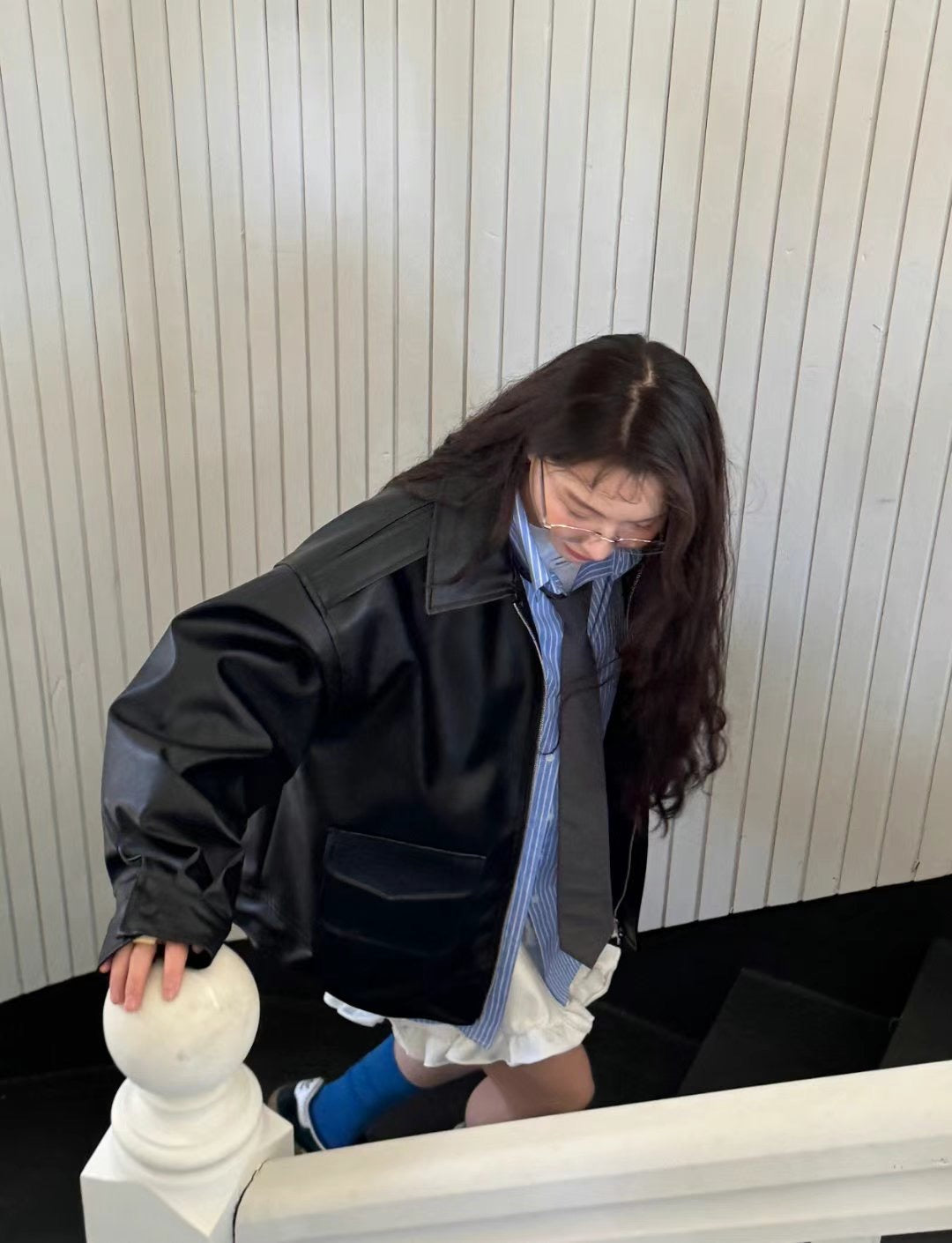 兩袋PU皮褸