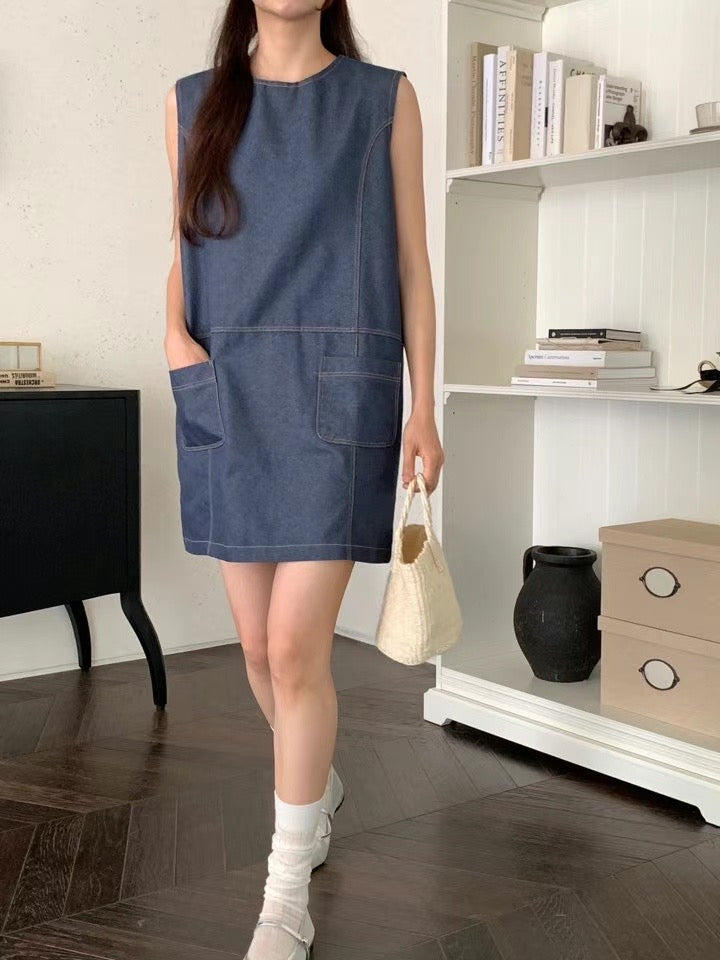 denim sundress