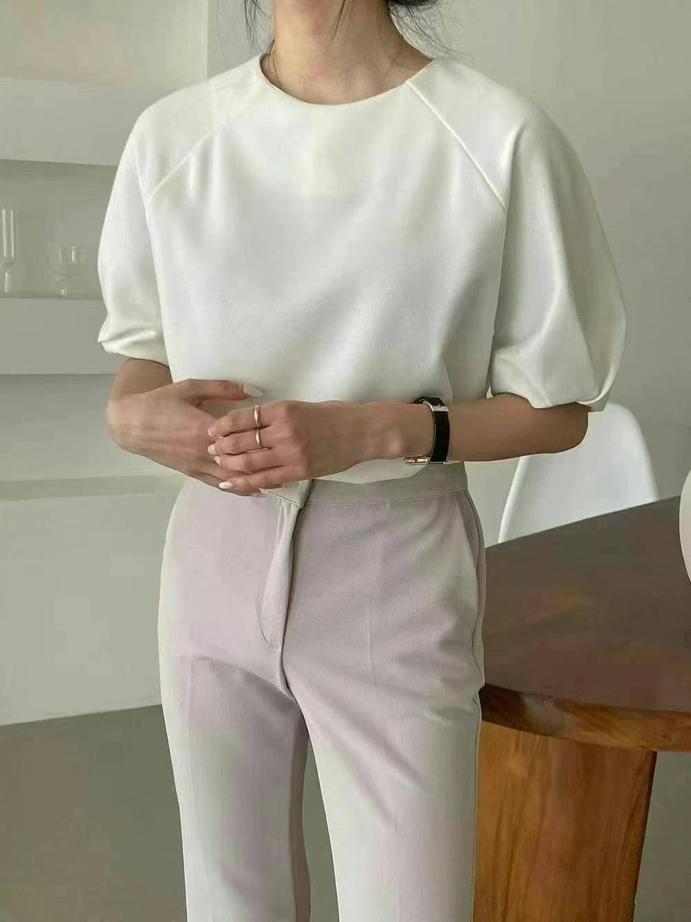 燈籠袖Tee