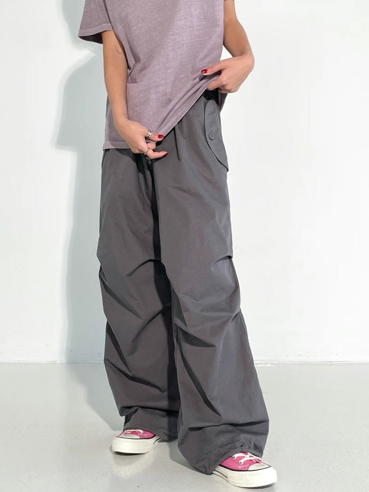 pleated leg pants