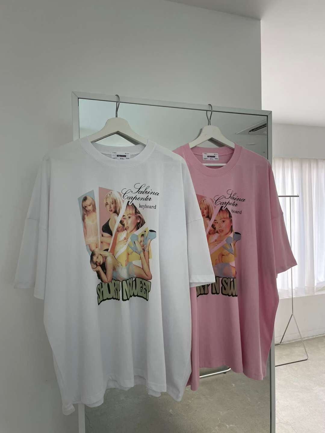 女人print長Tee