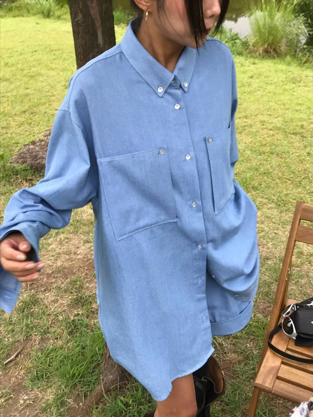 兩袋牛仔恤衫 (set裝可另購摺腳牛仔短褲)