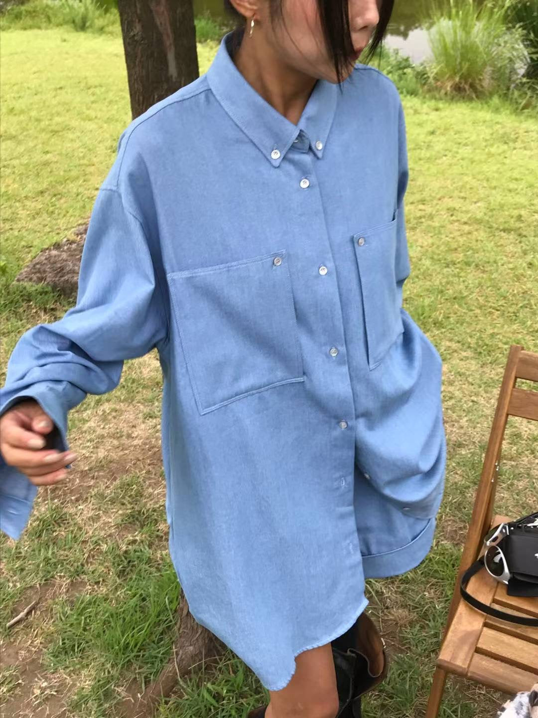 兩袋牛仔恤衫 (set裝可另購摺腳牛仔短褲)