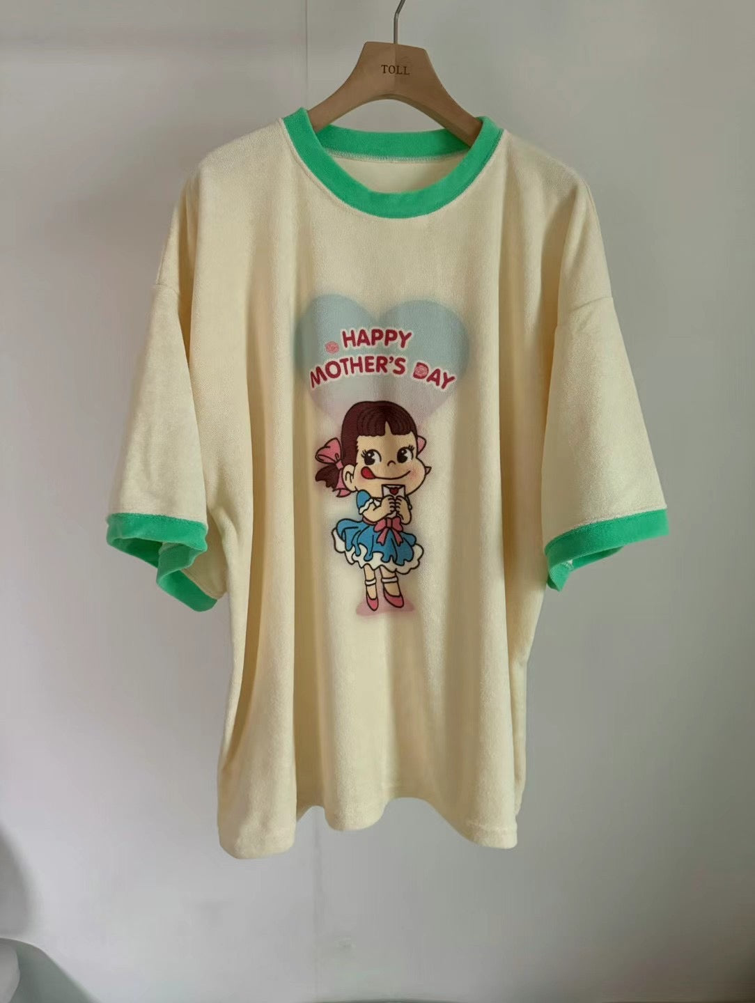 Milk girl towel material long Tee