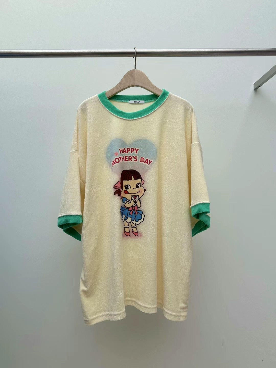 Milk girl towel material long Tee