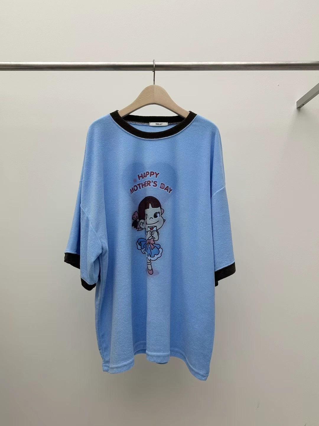 Milk girl towel material long Tee