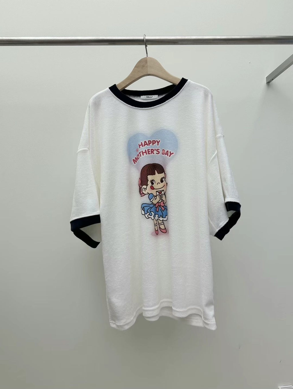 牛奶妹毛巾料長Tee