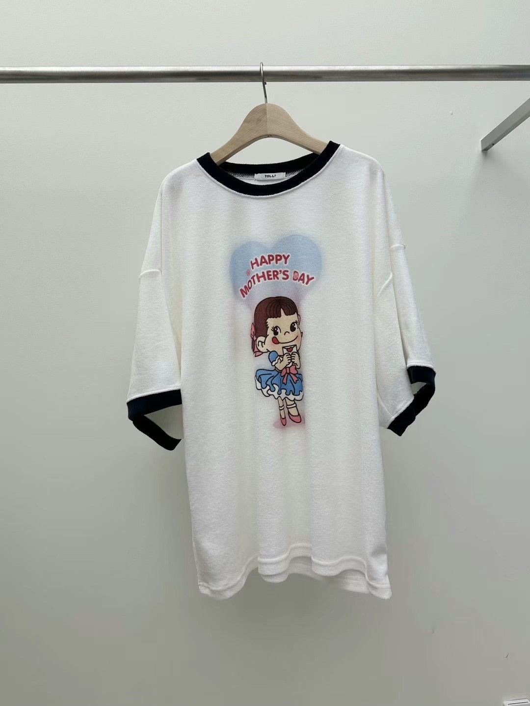 Milk girl towel material long Tee