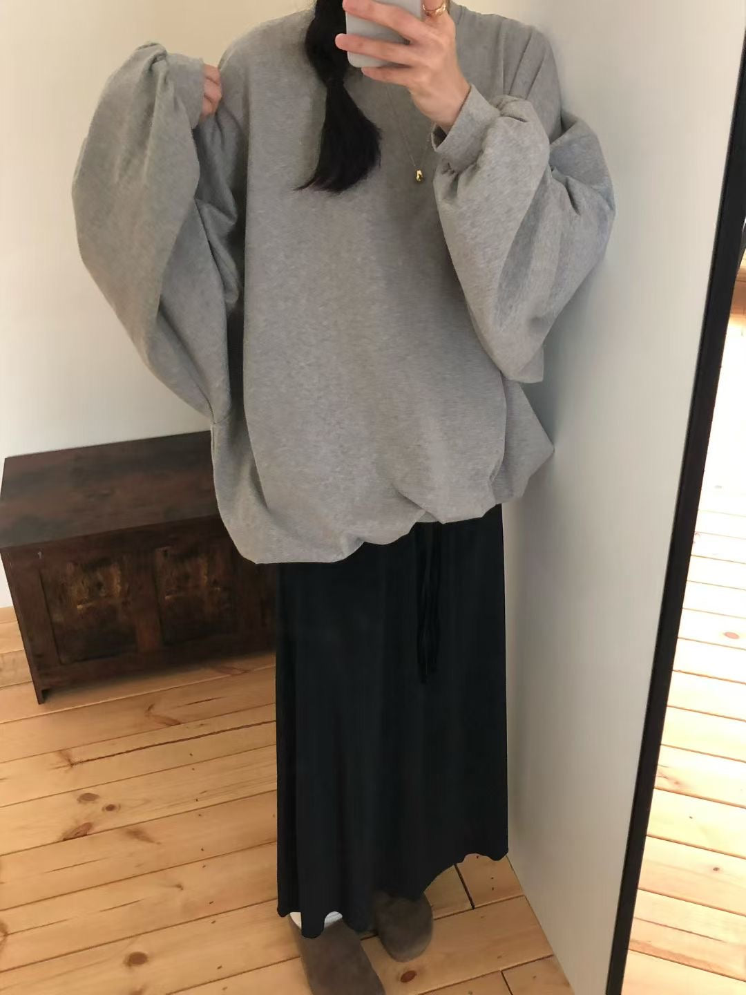束袖長Tee