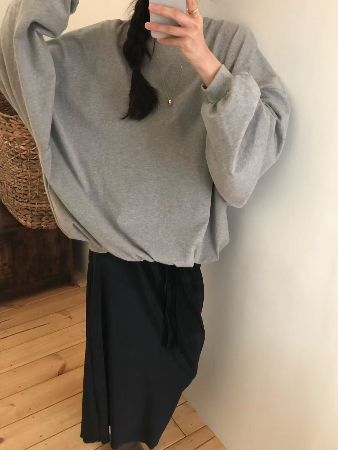 束袖長Tee