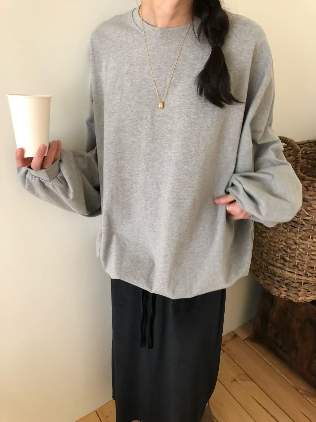 束袖長Tee