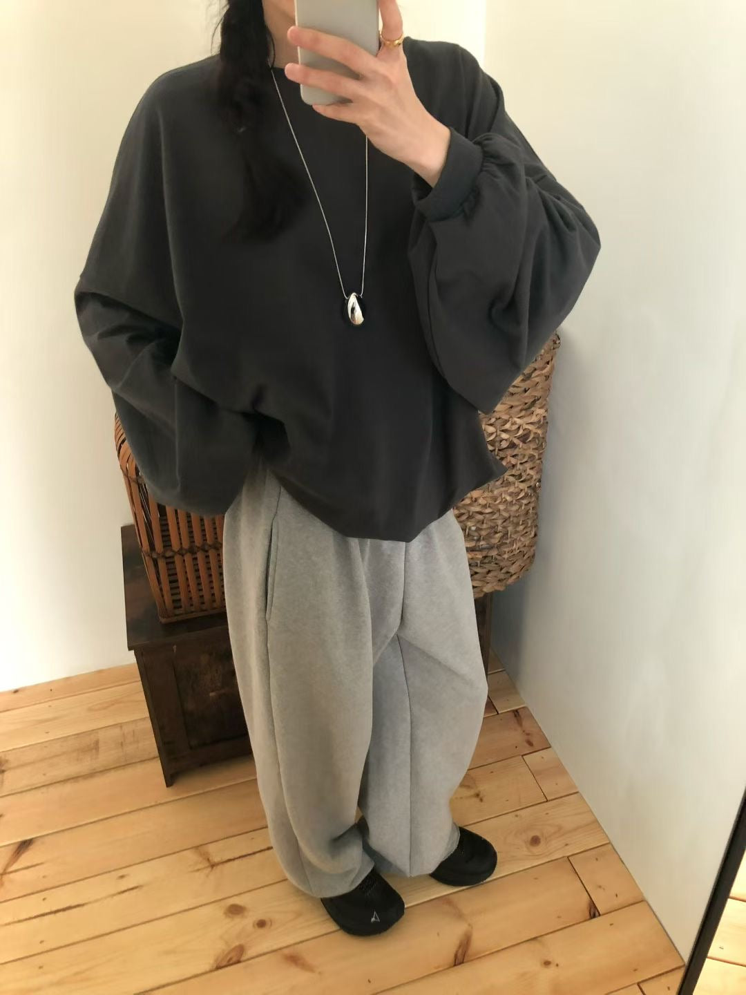 束袖長Tee