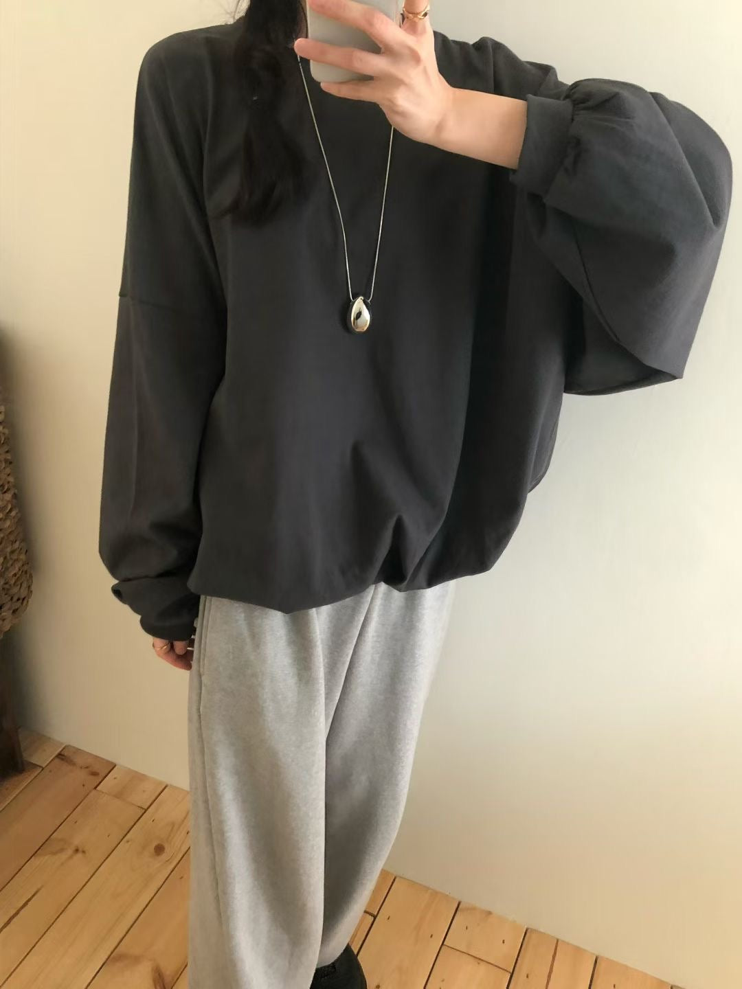束袖長Tee