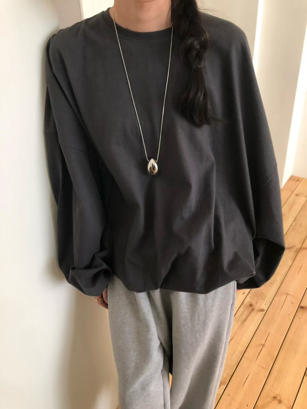 束袖長Tee