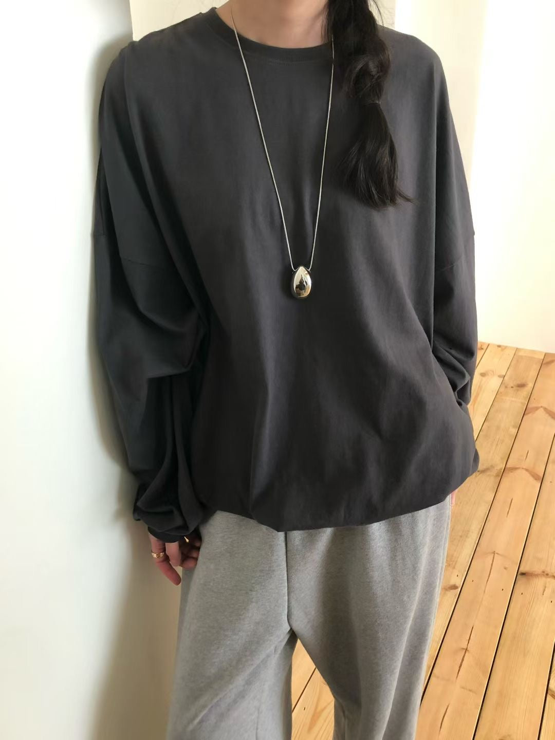 束袖長Tee