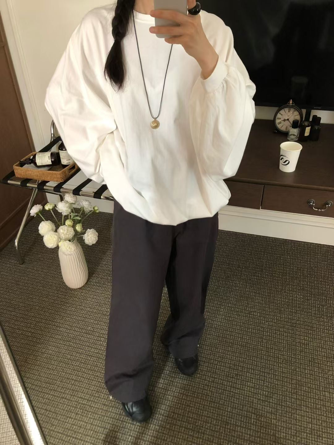 束袖長Tee