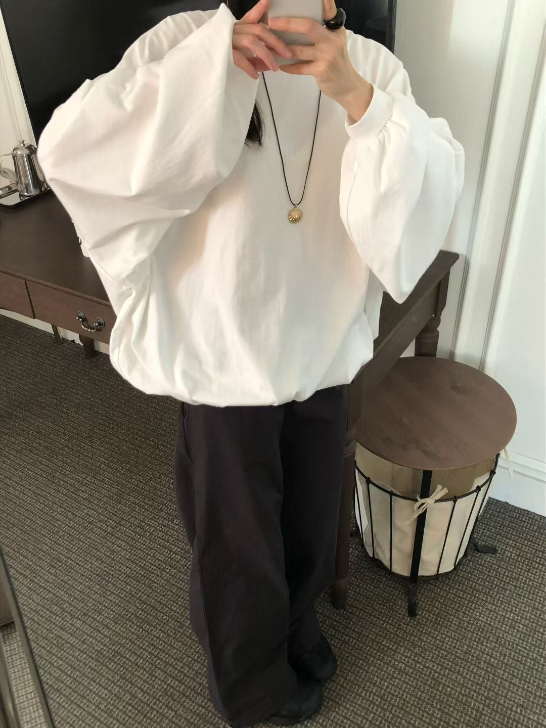 束袖長Tee