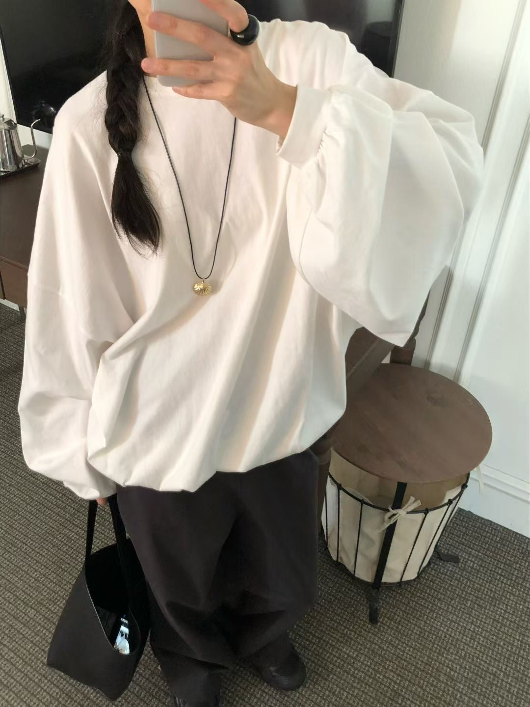 束袖長Tee
