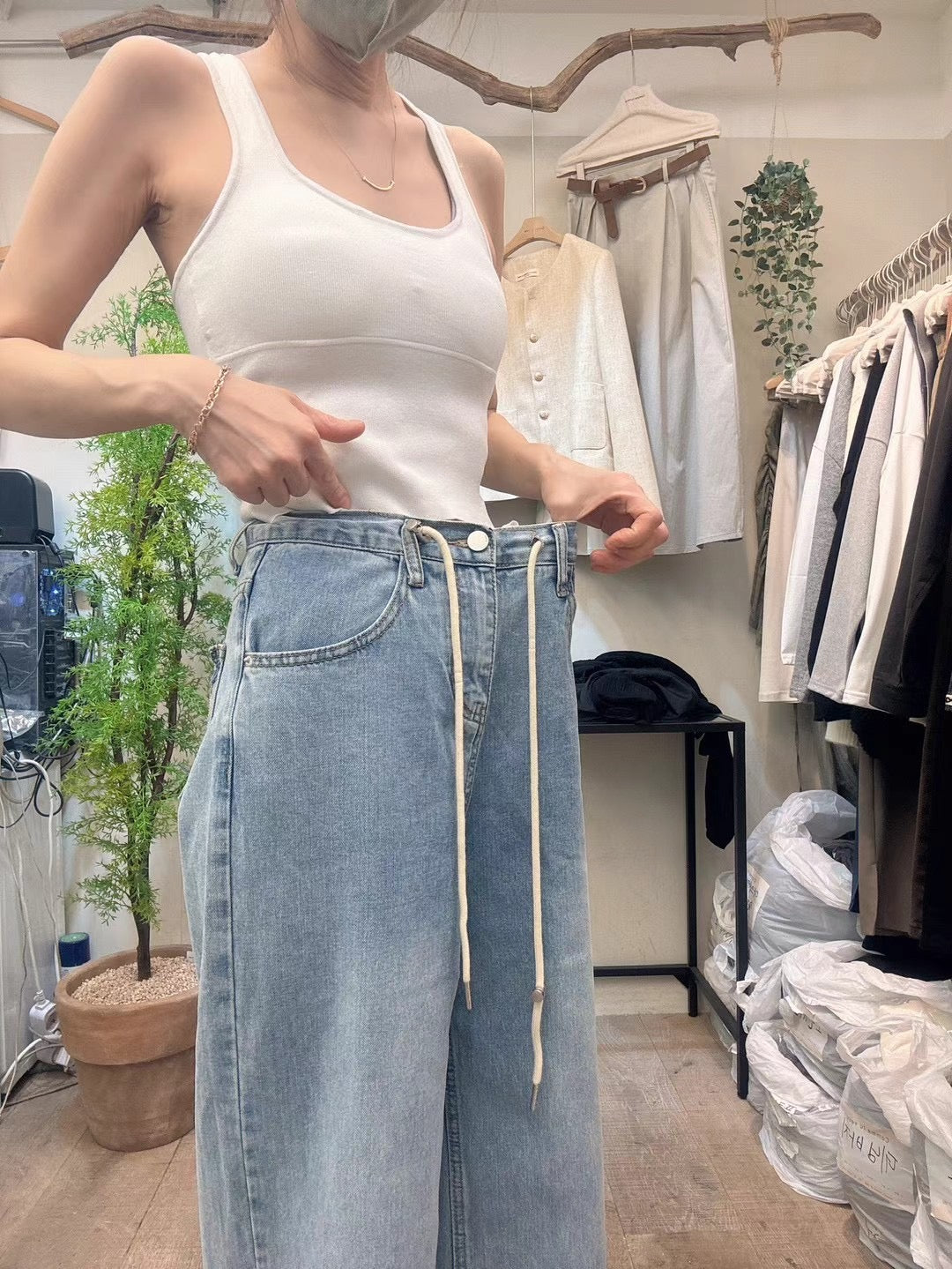 wide leg jeans