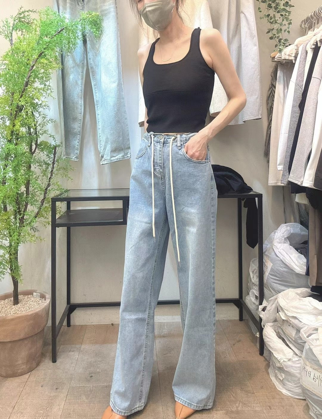 wide leg jeans