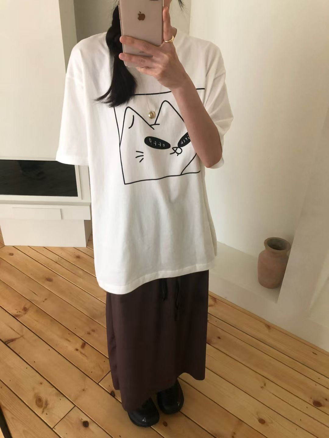 “switch off”貓Tee