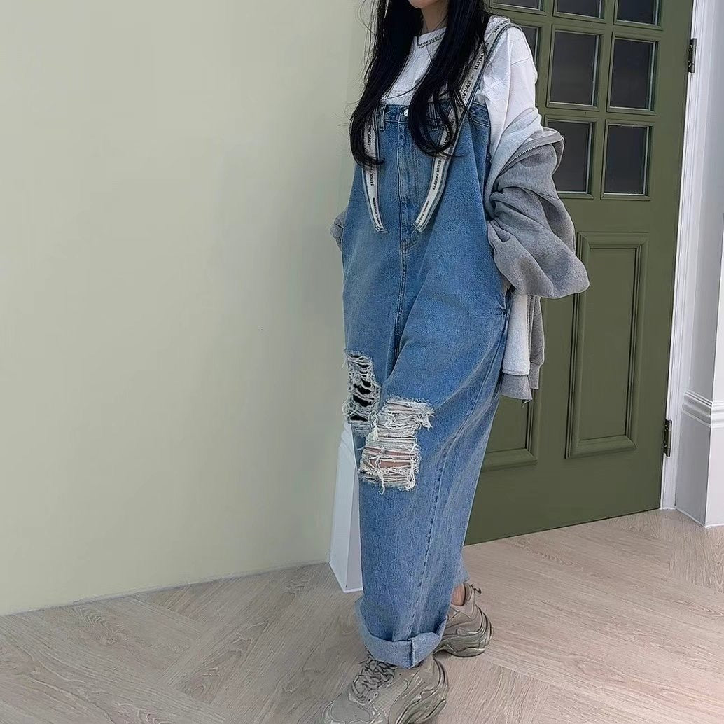 Seoul吊帶工人褲