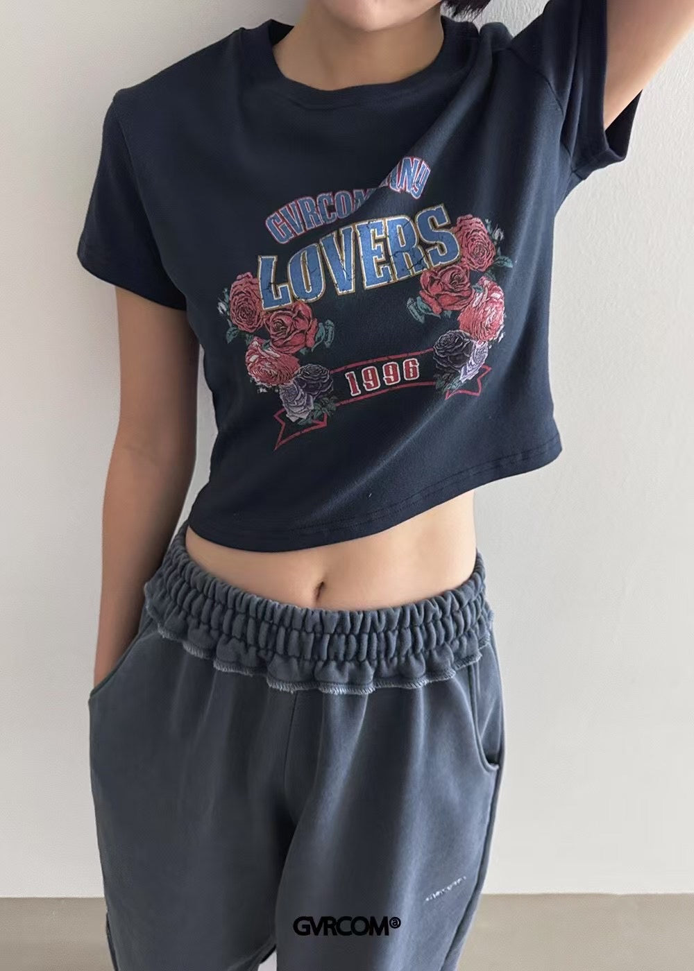Lovers玫瑰短Tee