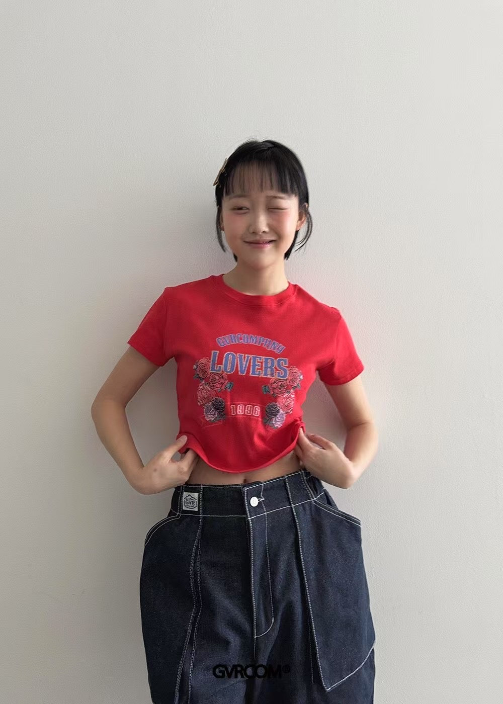 Lovers玫瑰短Tee