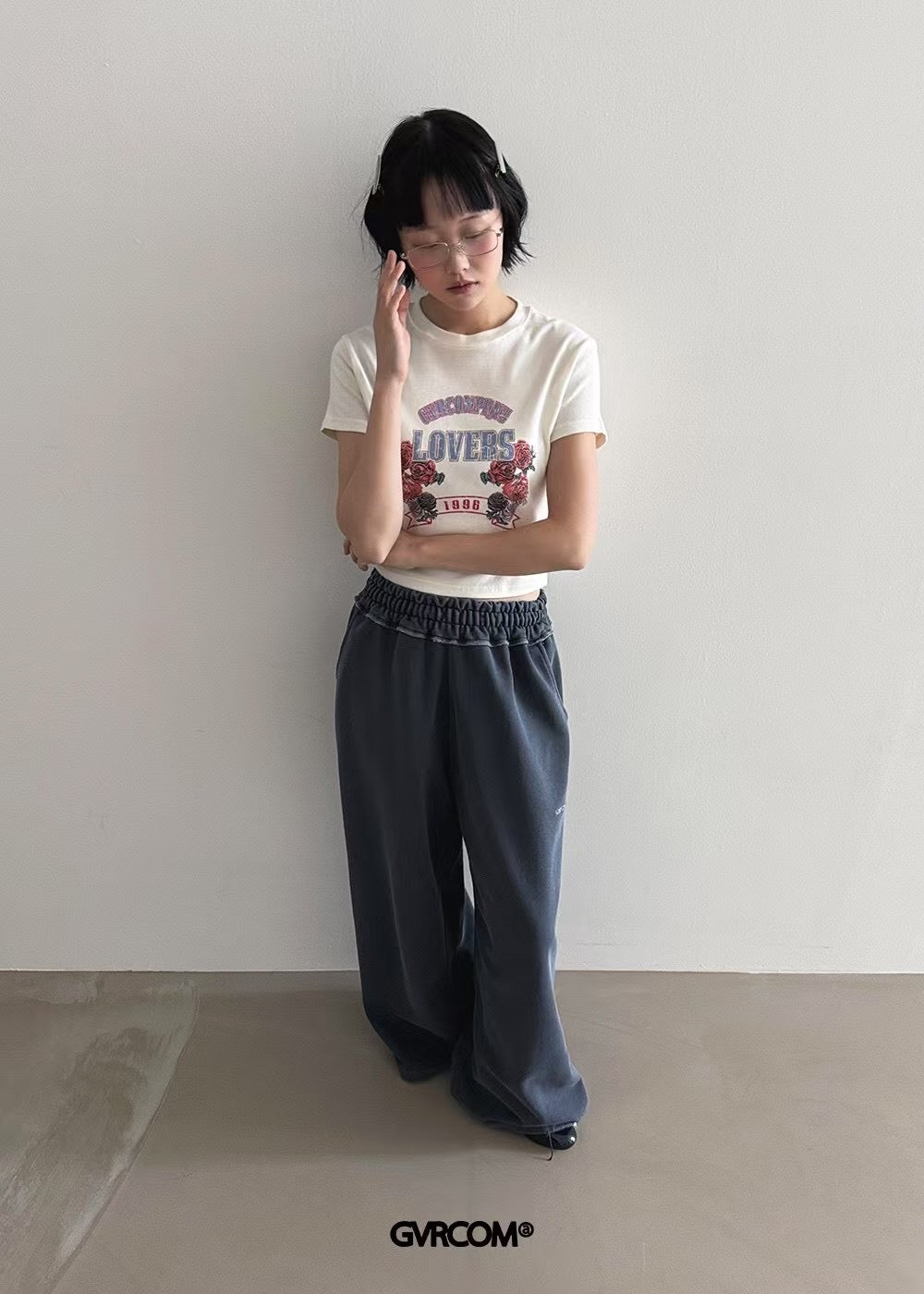 Lovers玫瑰短Tee