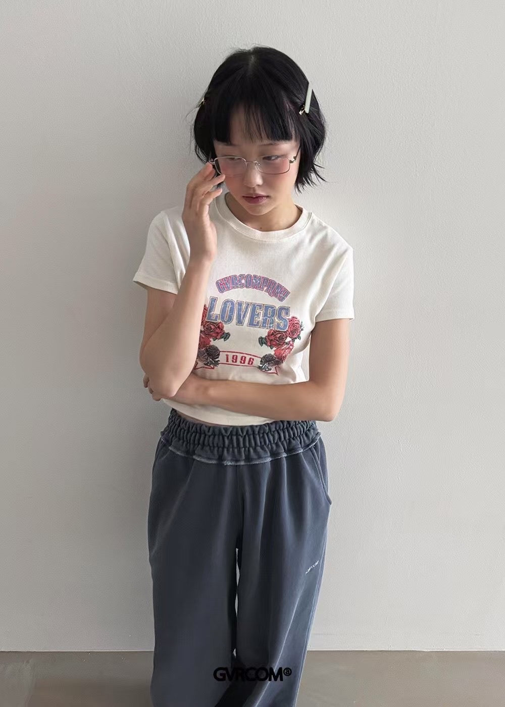 Lovers玫瑰短Tee