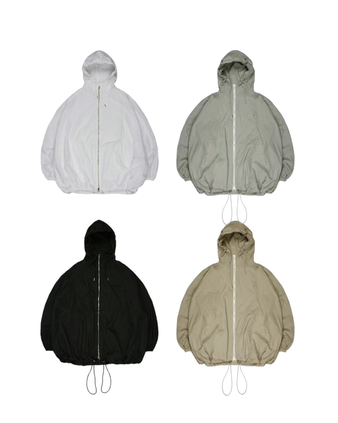 hooded windbreaker