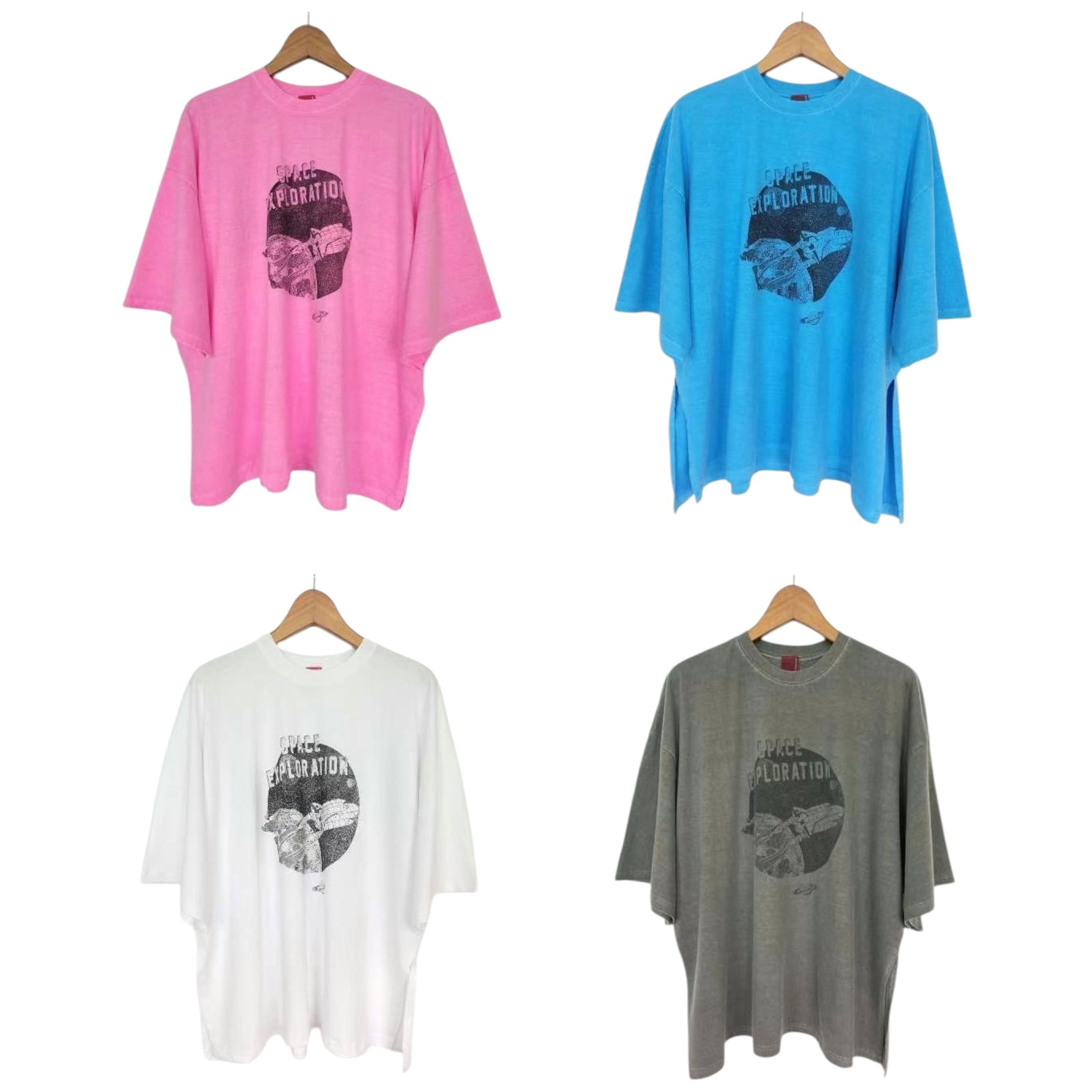 “Space”短袖長Tee
