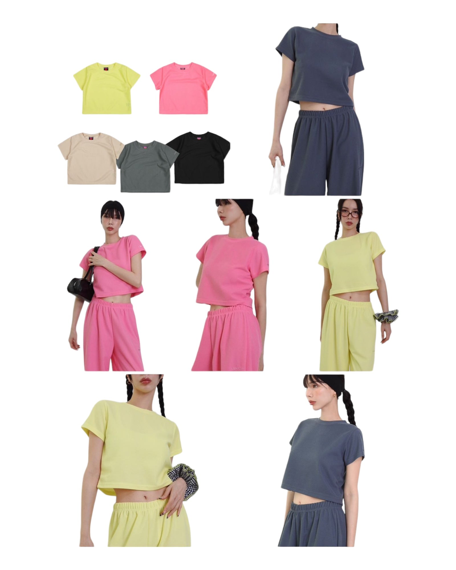 Thin material short Tee
