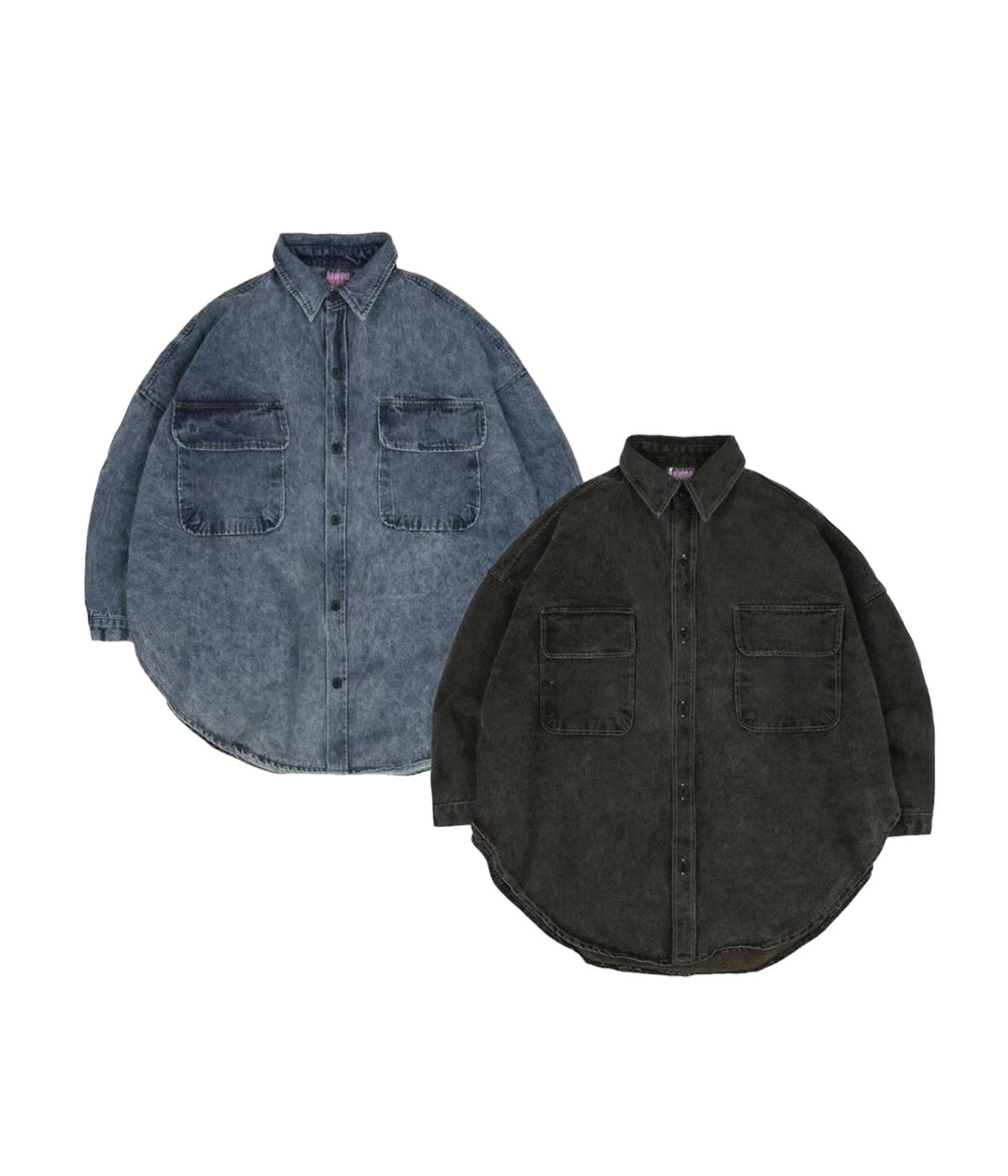 Denim long shirt